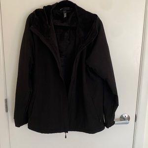 KIRKLAND women’s size XXL zip jacket, water, resistant, fuzzy lining, hood